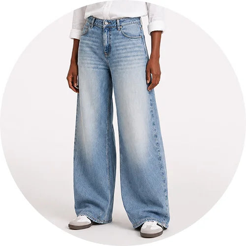 Wide Leg Jeans Damen Second Hand