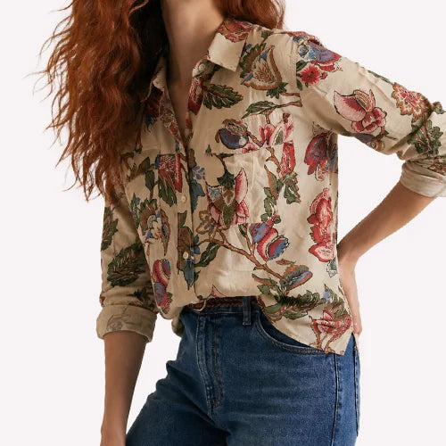 Florale Blusen Damen Second Hand