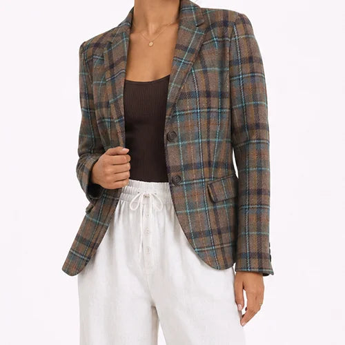 Karierte Blazer Damen Second Hand