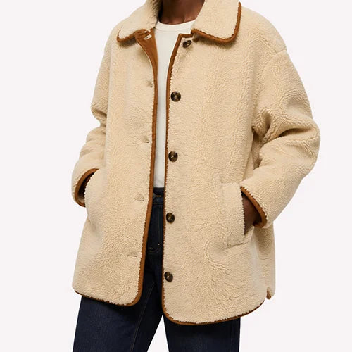 Teddyjacken Damen Second Hand