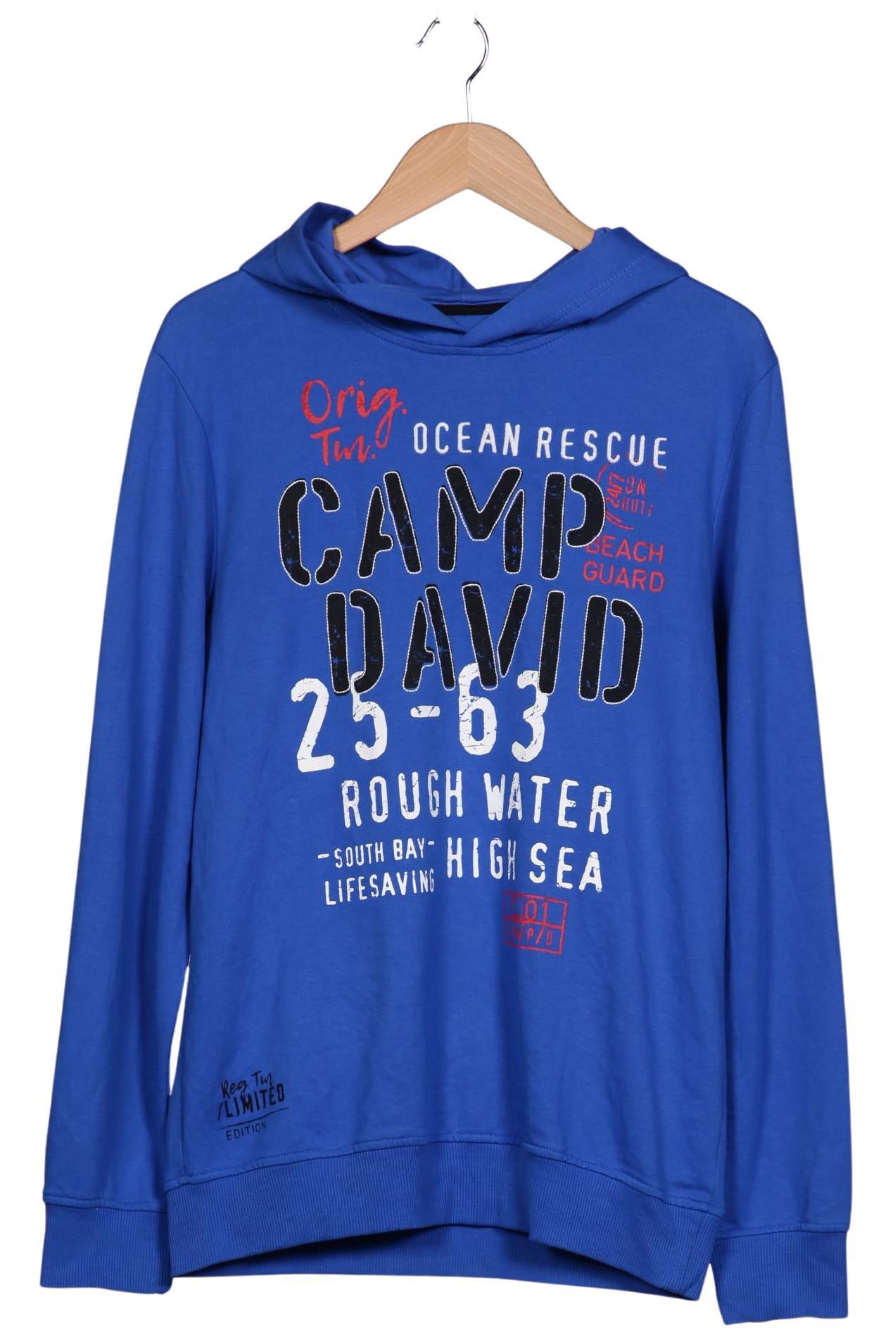 Camp David Blau Kapuzenpullover Herren M Second Hand