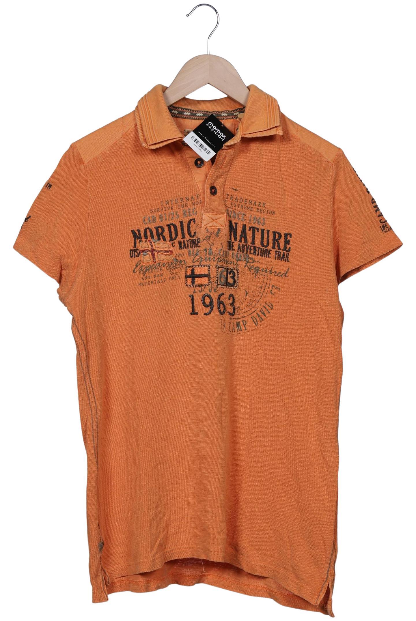 Camp David Orange Poloshirt Herren M Second Hand