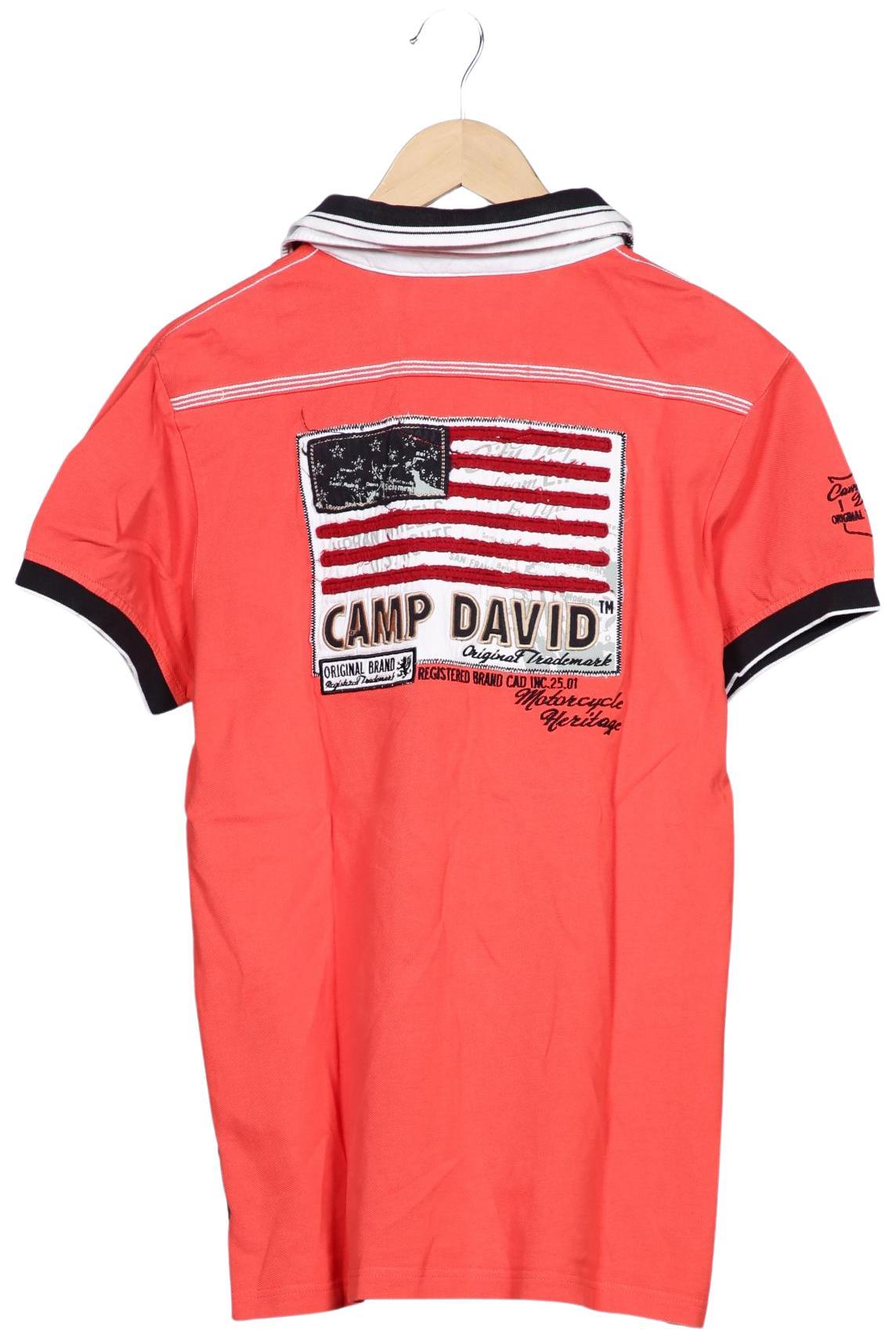 Camp David Rot Poloshirt Herren L Second Hand