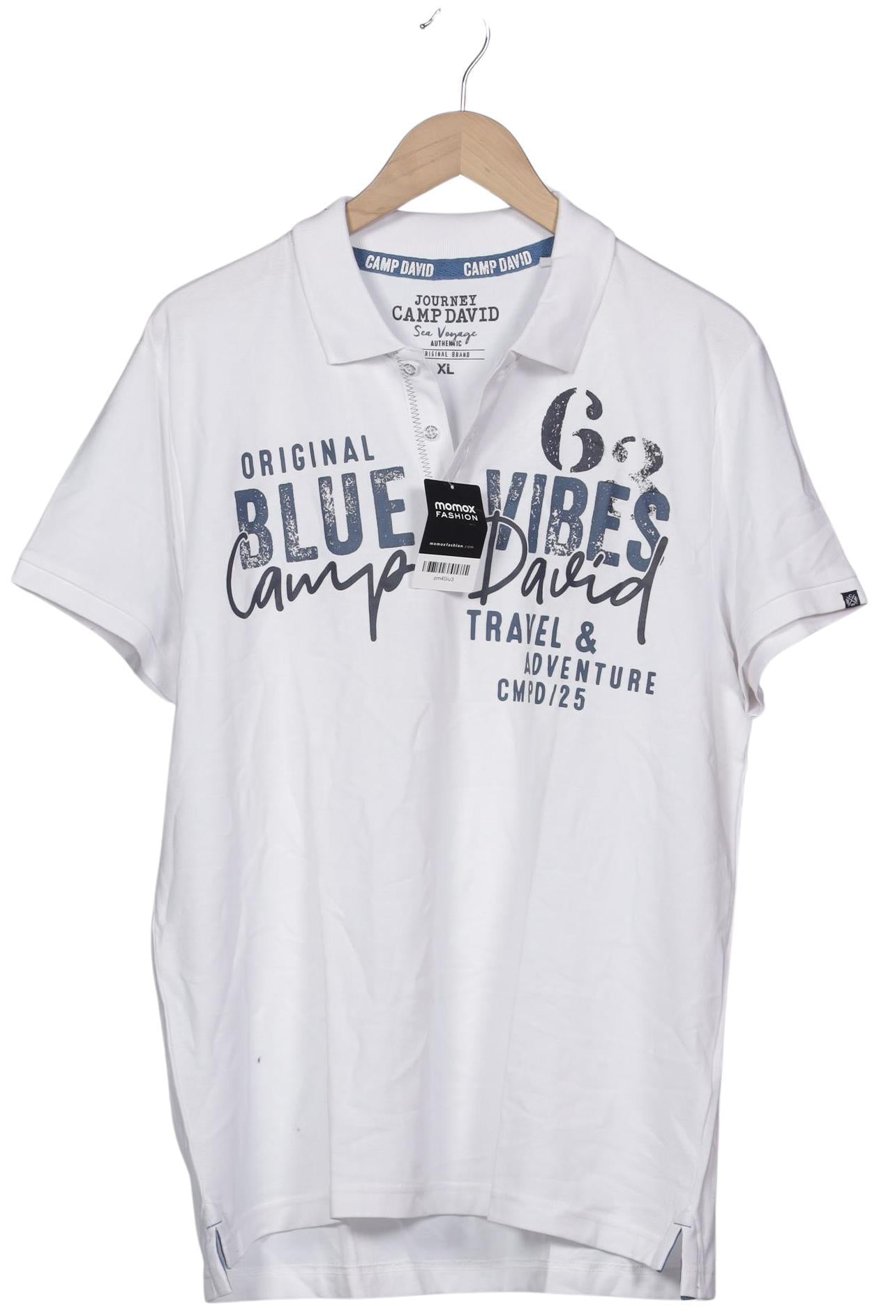 camp david herren shirt Camp David Weiß Poloshirt Herren XL Second Hand