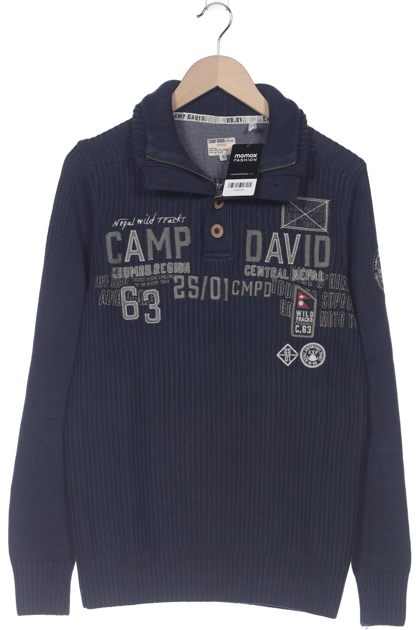 Camp David Marineblau Pullover Herren S Second Hand