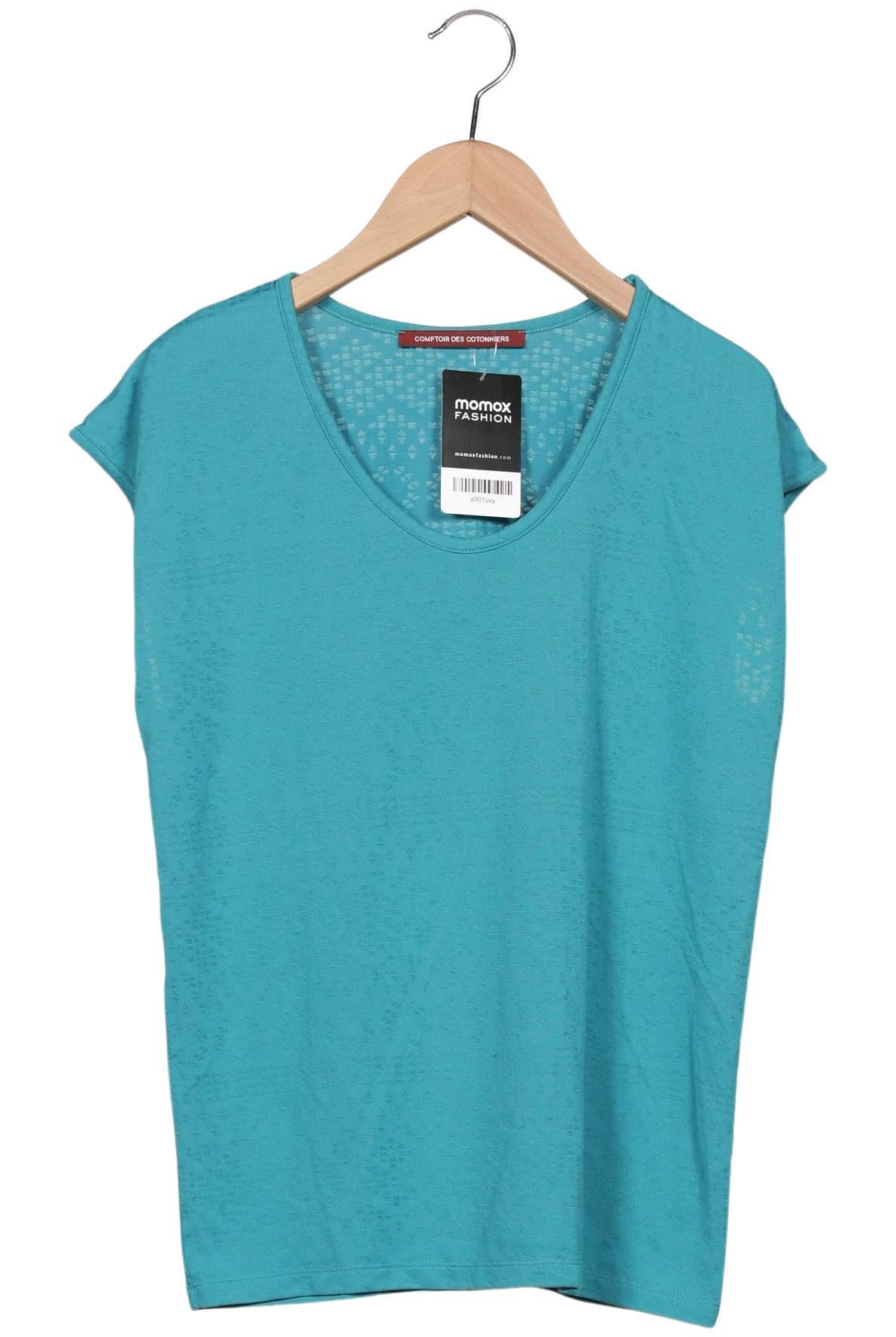 comptoir-des-cotonniers-damen-t-shirt-turkis-12b94966-ab8e-46ae-b317-42db16754fcd-image-0